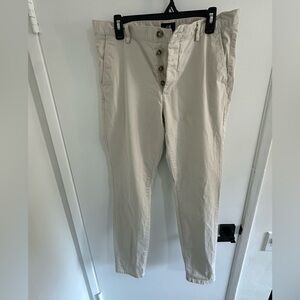 H&M Cream Casual Trousers